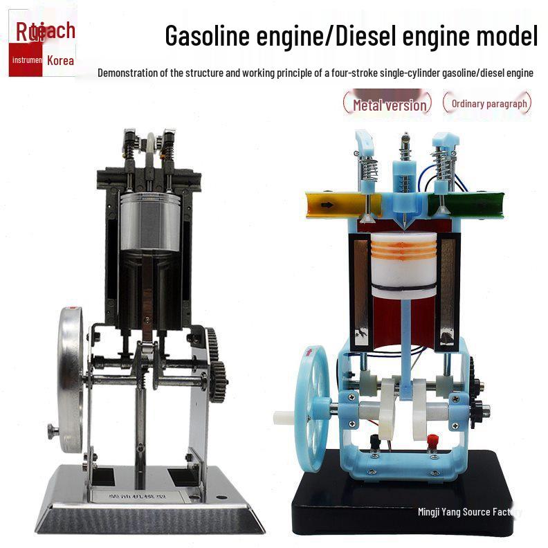 Viertakt-Benzinmotor-Modell für den Unterricht: Experimentierausrüstung für Einzylinder-Verbrennungsmotoren