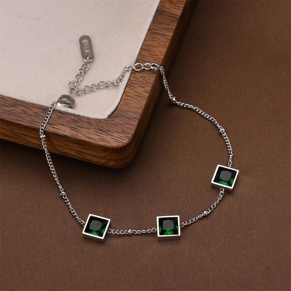 Korean Titanium Steel Four-Leaf Clover Bracelet - Women's Fashion, Versatile & Non-Fading Jewelry