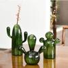 Cactus Glass Vase Hydroponic Plant Flowerpot Livingrooms Decorations Aromatherapy Bottle Flower Arrangement Home Decors