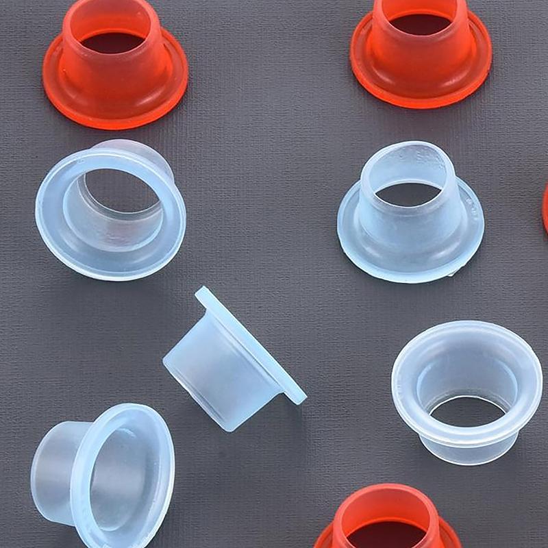 50 Stück Wasserhahn-Dichtungsdichtung, Silikon-Rohriemen, Dreieckventil, Gummirohrschlauch, verhindert Tropfen und Leckage