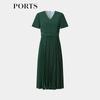 PORTS Women's ALT8D010TWP088 H-Line Knit Midi Dress