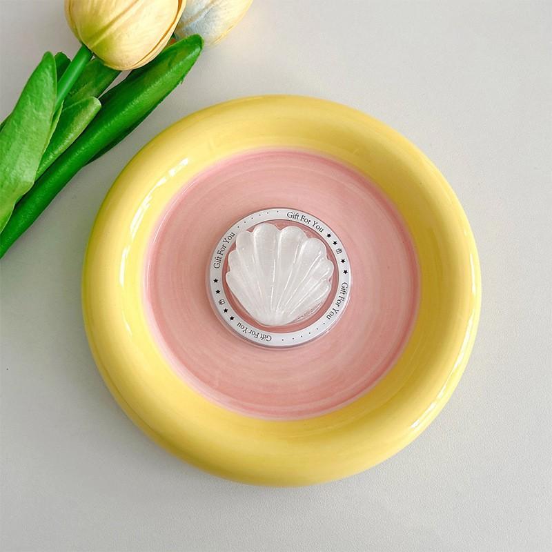 

Magnetic Magsafe Sea Star Shell Small Fresh Summer Phone Airbag Bracket Sparkling Powder Back Adhesive Scalable Watching Drama