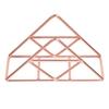 Napkin Holder Fashion Thickened Widened Triangular Freestanding Metal Wrought Iron Vertical Tissue Holder