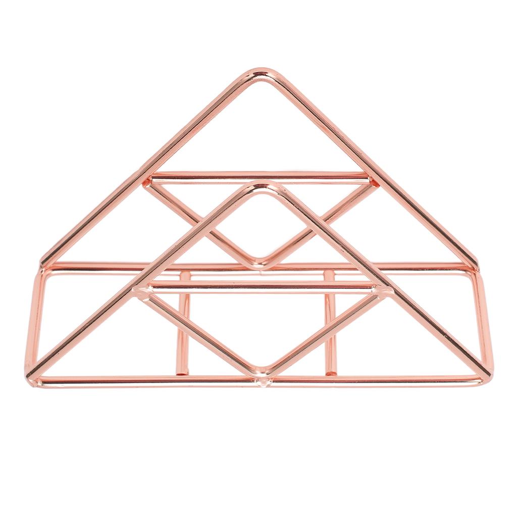 Napkin Holder Fashion Thickened Widened Triangular Freestanding Metal Wrought Iron Vertical Tissue Holder