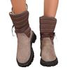 New Women's Shoes Large Size Snow Boots Medium Tube Warm Women's Cotton Boots Strap Fluffy Boots