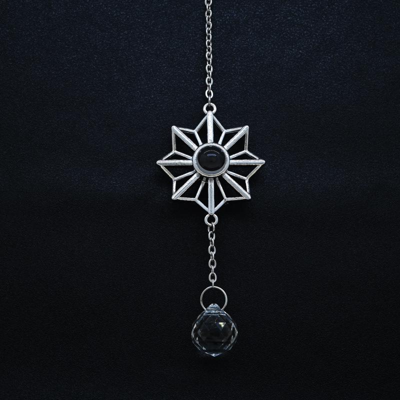 10mm Sunflower Pendant with 'I Love You' Projection in 100 Languages – Perfect for Thanksgiving & Christmas Gifts