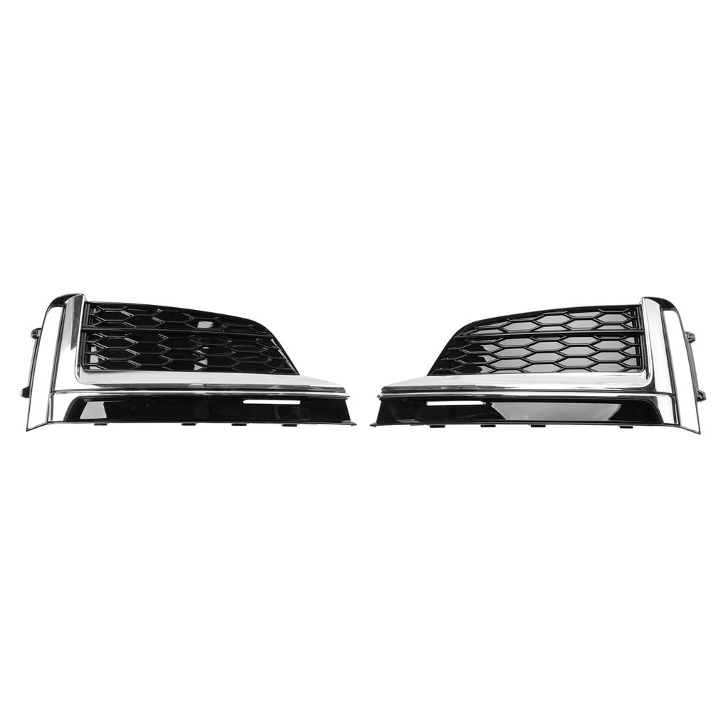 2PCS Front Bumper Fog Light Grille Cover Trim Fit S5 A5 S-Line 2018-2019