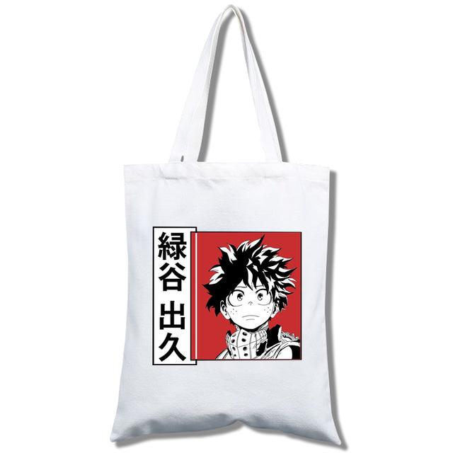

Boku No Hero My Hero Academia Deku Bakugou Большая сумка-тоут с мультяшным принтом для девочек Сумки для покупок Повседневная мода 25*30cm