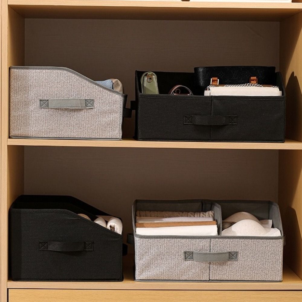 Thickened Non-woven Fabric Storage Box Square Clothes Storage Organizer  Closet