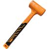 Orange Rubber Mallet With Anti Shock Vibration Handle For Tile Marble Flooring Installation Tool 35.5cm