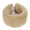 Thick Faux Furs Headbands Hat Windproof Hairband for Winter Warmth Comfortable Open Top Elastic Headwrap for Outdoor 2PCS