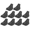 10 Pcs Black Walking Stick Pad Rubber Walking Poles Boot Tips Trekking Poles Tips  Sand Mud Terrain