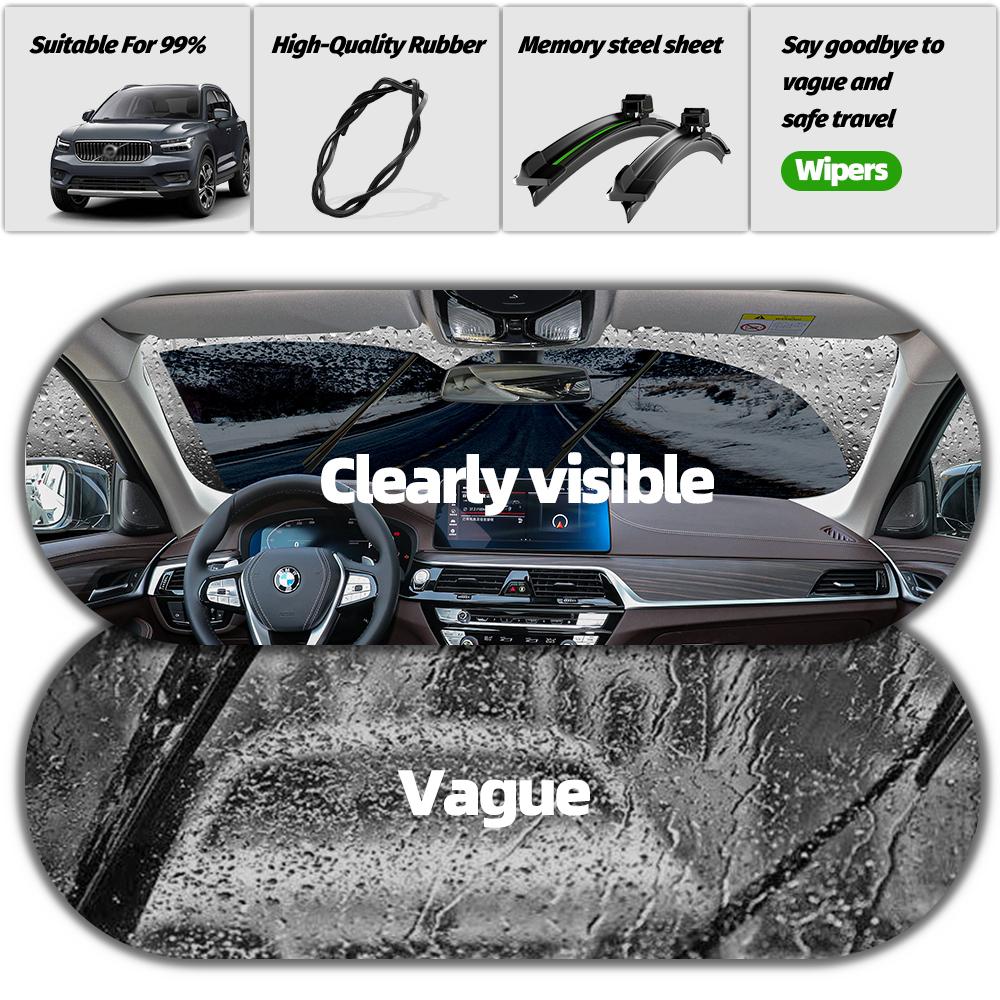 Wiper LHD Front Wiper Blades For Seat Ibiza 6J 2008 - 2017 Windshield Windscreen Window Car Rain Brushes 24"+16" Accessories