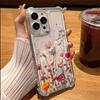 Transparent INS Style Multi Color Real Flower Phone Case For iPhone 17 11 13 12 14 15 16 Pro Max XS XR 15 16 Plus Soft Cover