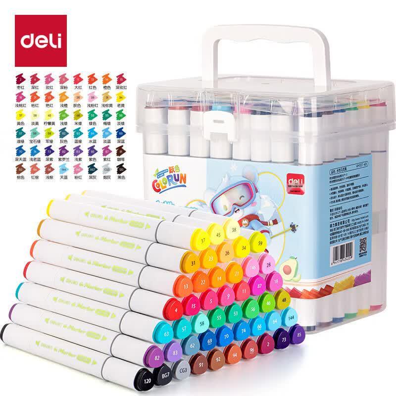 Deli 48-Color Food-Grade Dual-Tip Markers