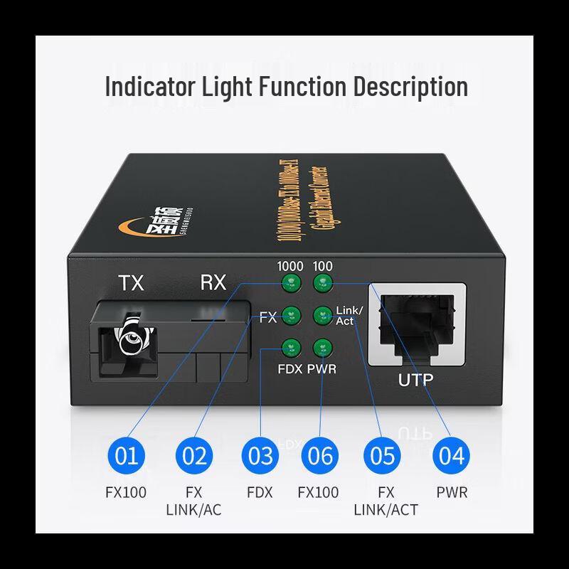 SWS Gigabit Fiber Optic Transceiver