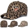 Unisex Love Embroidery Leopard Print Baseball Caps Spring Autumn Outdoor Adjustable Casual Hats Sunscreen Hat Sports Cap