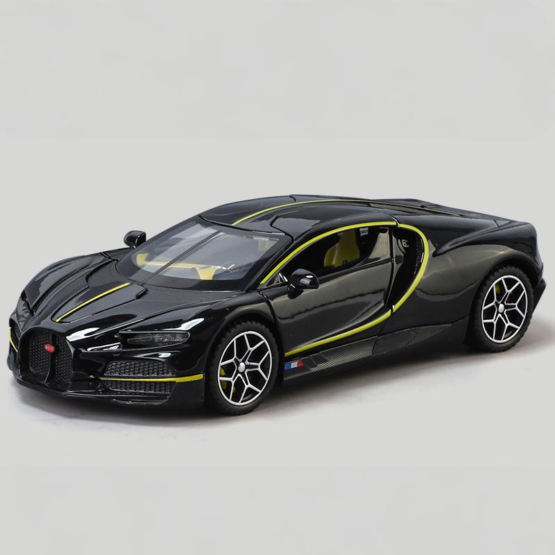 

1:32 Bugatti Tourbillon V16 Supercar Alloy Metal Diecast Model Car Collections Ornaments Decorations Hobby Birthday Gift For Boy чёрный