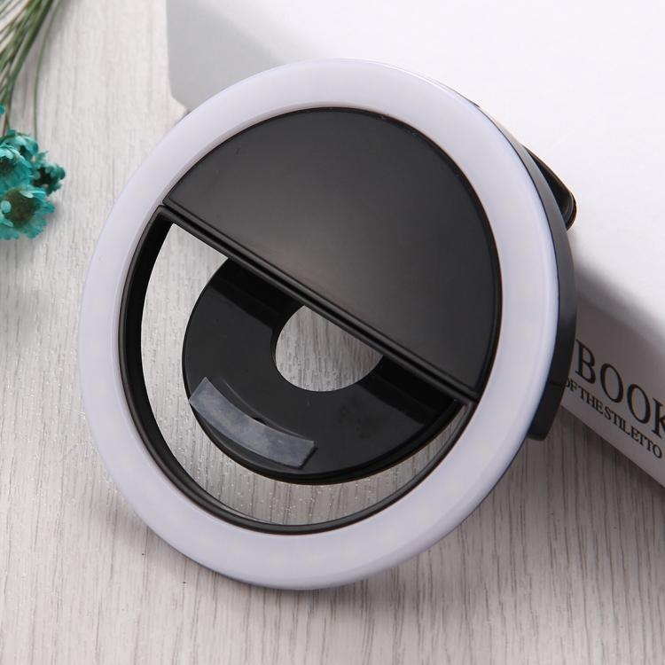 Charging Selfie Beauty Light For iPhone, Galaxy, Huawei, Xiaomi, LG, HTC and Other Smart Phones with Adjustable Clip & USB Cable