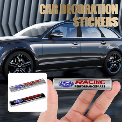 1Pcs Metal Alloy Car Rear Trunk Body Fender Fuel Tank Cap Emblem Sticker For Mondeo Fiesta MK6 4 F150 Ranger Mustang Kuga