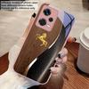 Wood Grain Golden Horse For Xiaomi Poco M4 X7 F7 Ultra X7pro F7 F6 X6 Pro F5 F4 X5 X3 F3 X2 F4 GT M3 X4 GT Tempered Phone Case