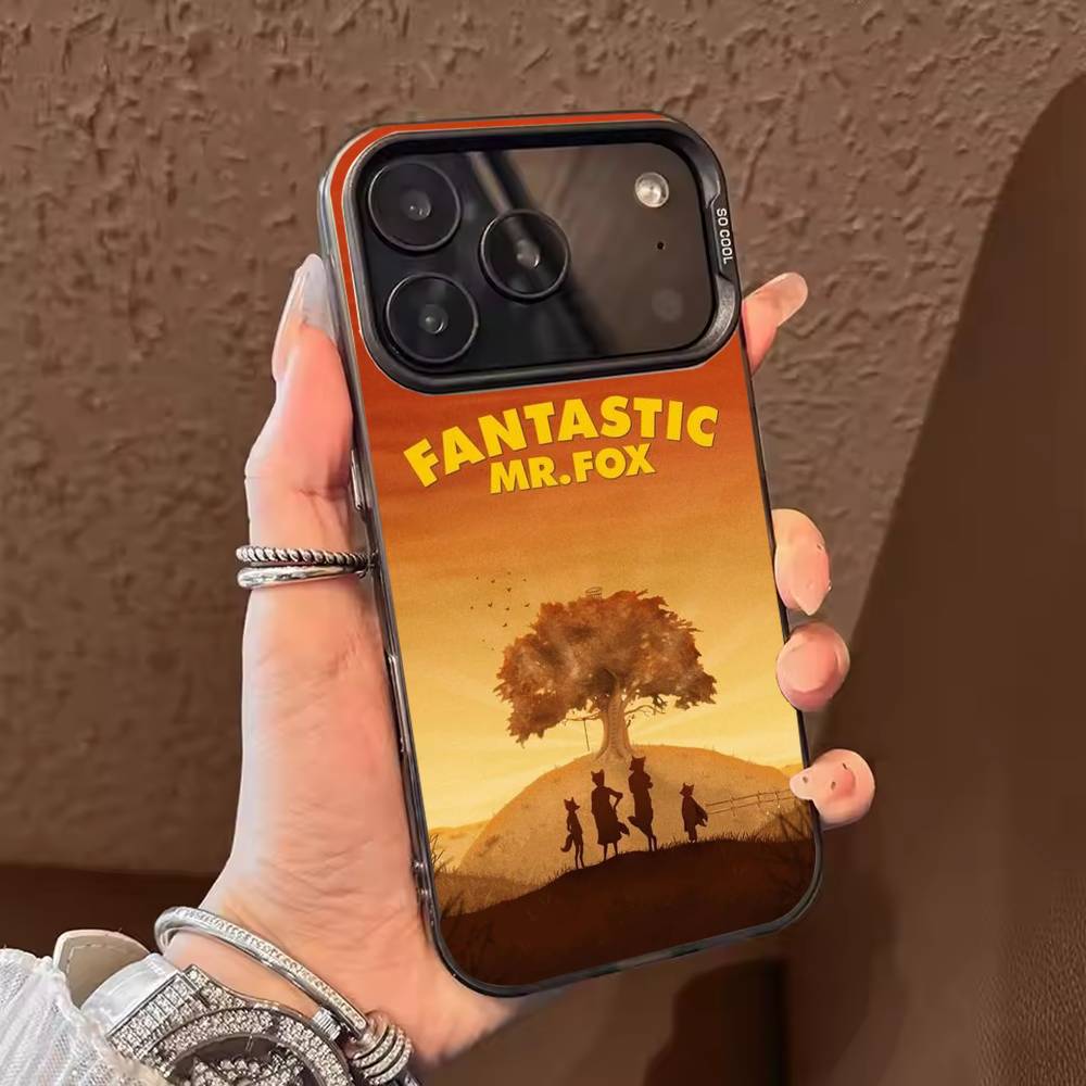 The F-Fantastic Mr. Fox  Phone Case For iPhone 17 16 15 14 13 12 11 Pro Max Plus Silver candy Matte Cover
