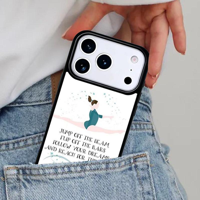 Love Gymnastics Phone Case for iPhone 17ProMax 12 13 14 15 16e 17 Pro Max Plus Air Cover