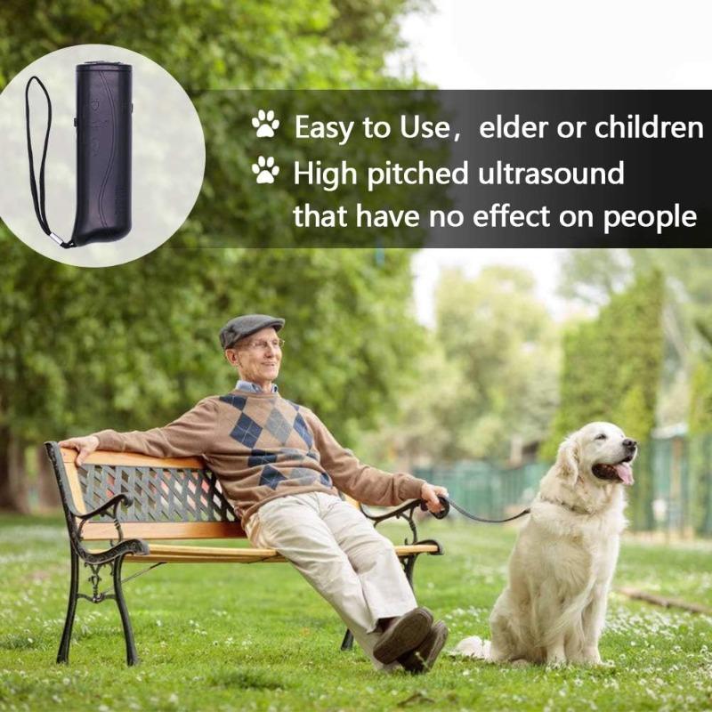 Double Ultrasonic Pet Dog Repeller Anti Barking Stop Bark Training Device High Power Dog Training Repellents Without Battery Pet