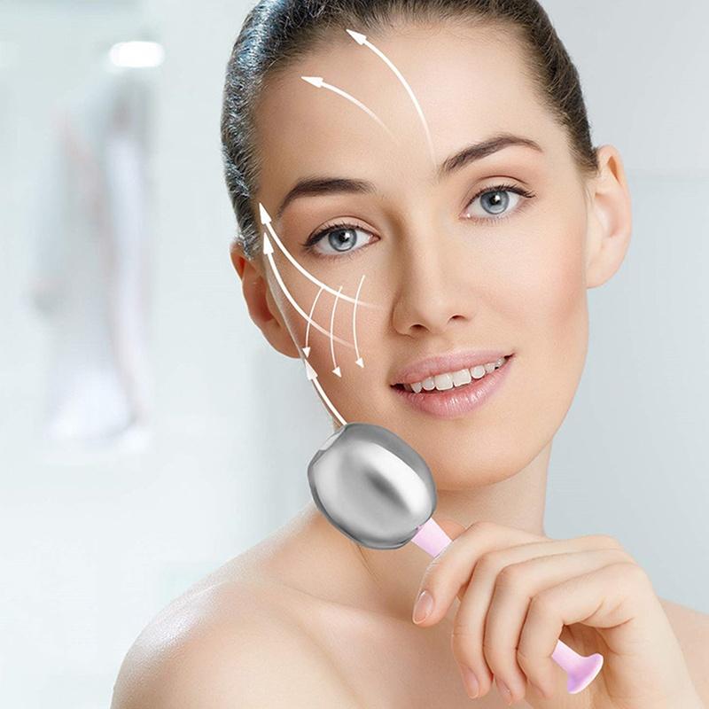 1/2Pcs Stainless Steel Cooling Cryo Facial Spa Globes Facial Ice Globes For Anti Aging Face Eye Massager Skin Care Tool