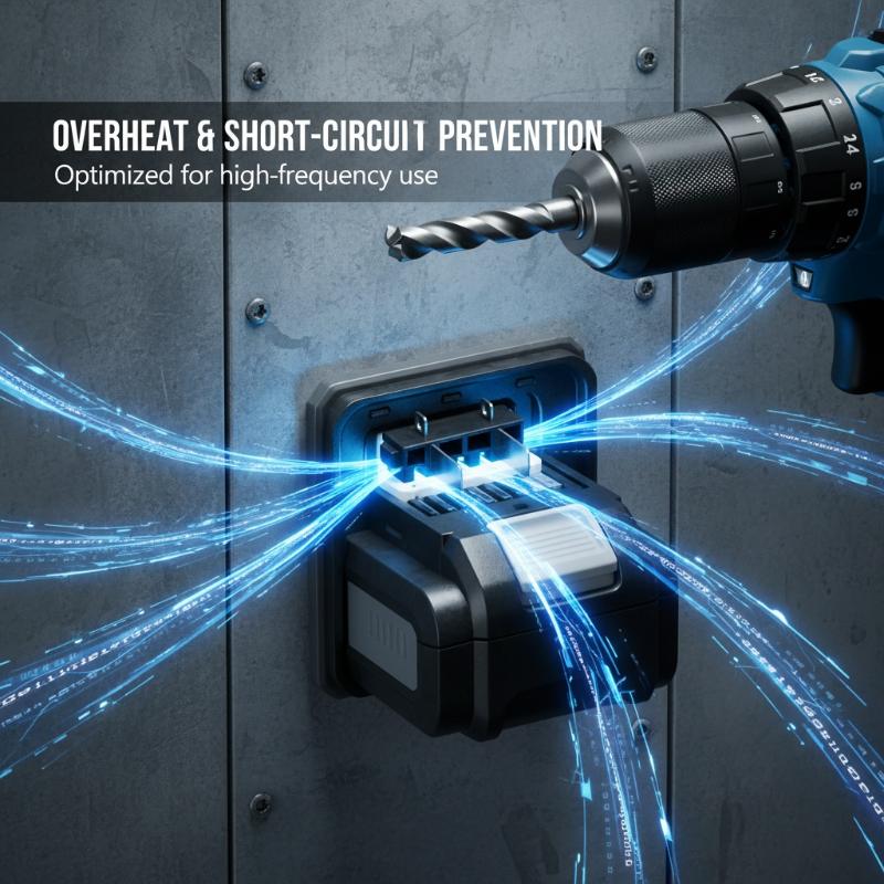 10pcs Tools Battery Socket Jack Connector Terminal Block Adapter Converter Metal For 18V Electrical Power Drill Accessories