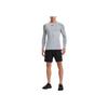 Under Armour Langarm Power Stretch Sport Fitness Shirt Herren Oberteile Modern-Grau 1257471-011