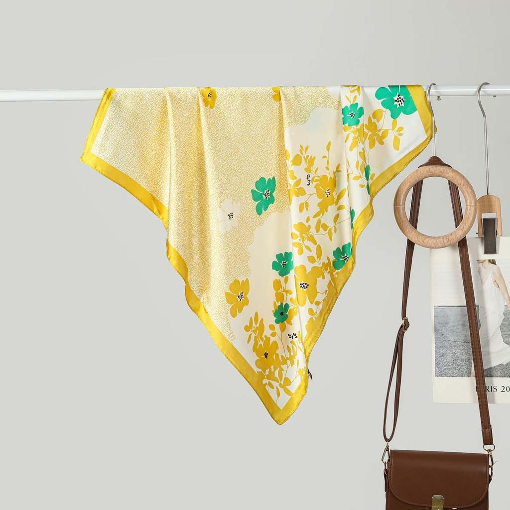 70CM Ladies Fashionable Silk-Feel Small Square Scarf