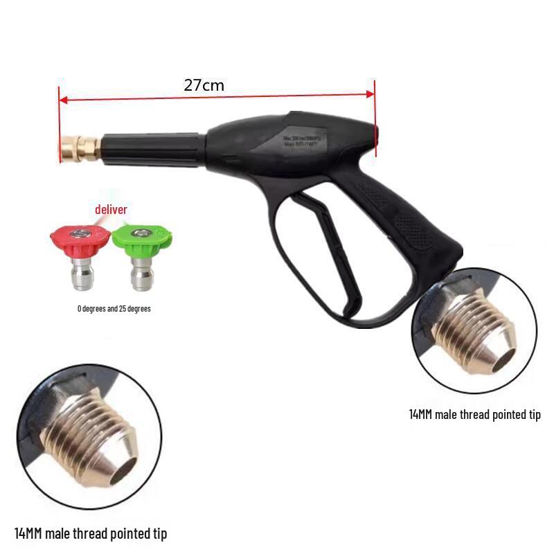 High-Pressure Car Wash Water Gun with Quick-Connect Nozzle