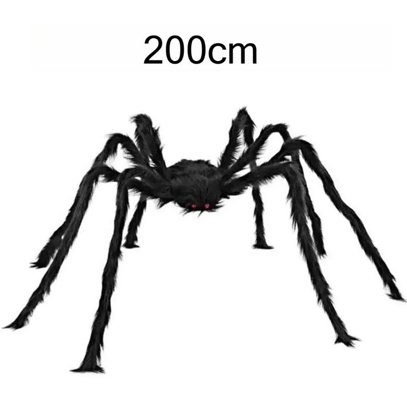 Nuovo Peluche Halloween Ragno Gigante Realistico Simulazione Morbido Ragni Neri Grandi Decorazioni Scherzose per Esterno Ragni Halloween