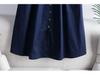 2024 Spring/Summer Korean Style Elastic High Waist A-Line Midi Skirt with Large Pockets and Slit