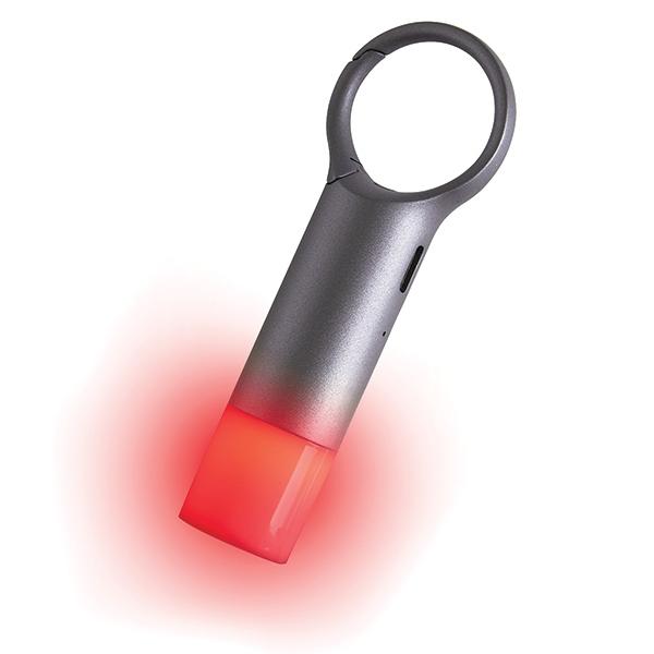 Lexon Nomaday Flash Keychain Light Grey/Gun Ll137X