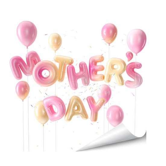 

Наклейка на окно ко Дню матери, водостойкая, розовые сердечки, шарики, декоративная наклейка, статические наклейки на стекло для дома, офиса, магазина, стеклянной двери, окна A