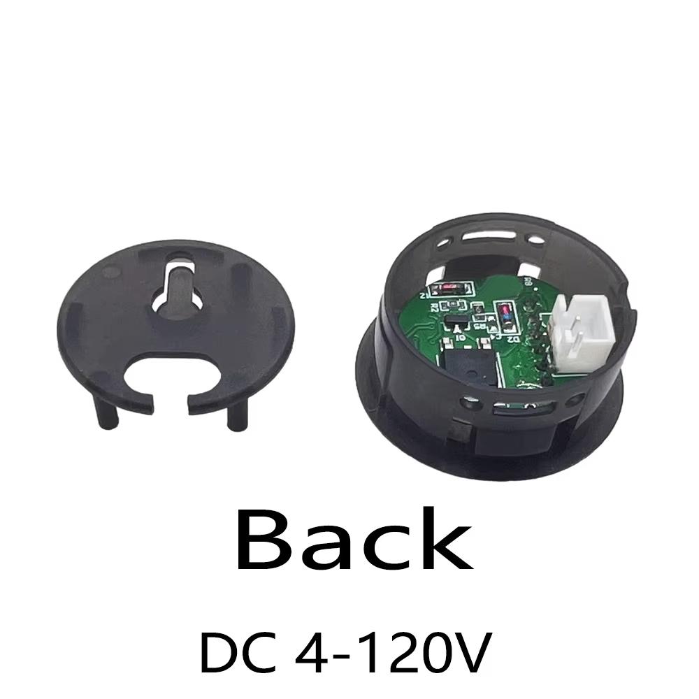 DC 4-100V LED Digital Display Circular Two-wire Voltmeter DC Digital Voltmeter Head Display Reverse Connection Protection