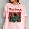 Horrors Are Never Ending Frog Silly Horror Tshirt Meme Funny Gifts Unisex Printed Tshirt Tops Allmatch Regular Short Sleeve