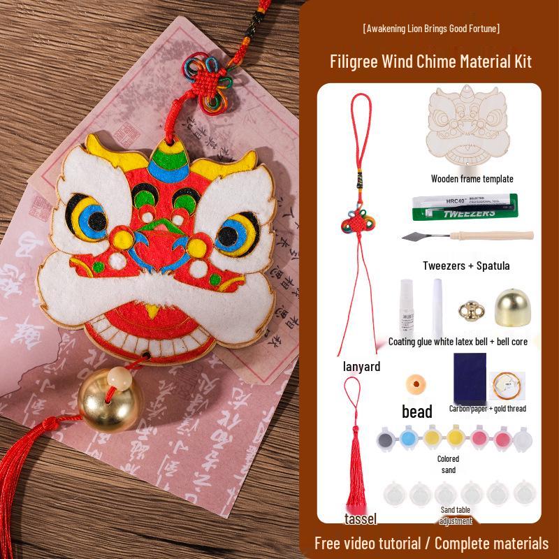 

Cloisonné Enamel Pendant DIY Kit: Chinese Lantern Ornament for Mother s Day or Team Building