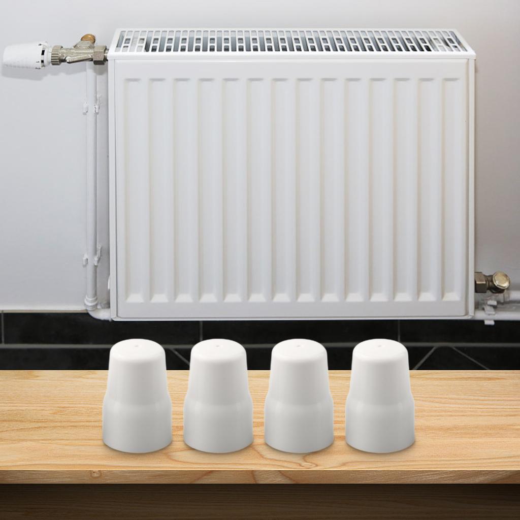 Radiator Valve Cap Replacement Push-Fit White Plastic Radiator Cap For 20-25mm Shower Radiator Decorative Cover 4/10pcs