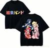 Bocchi The Rock Anime Lover TShirt Harajuku Cotton NewModel Oversized Unisex Short Sleeves Classic Breathable Couples Classic