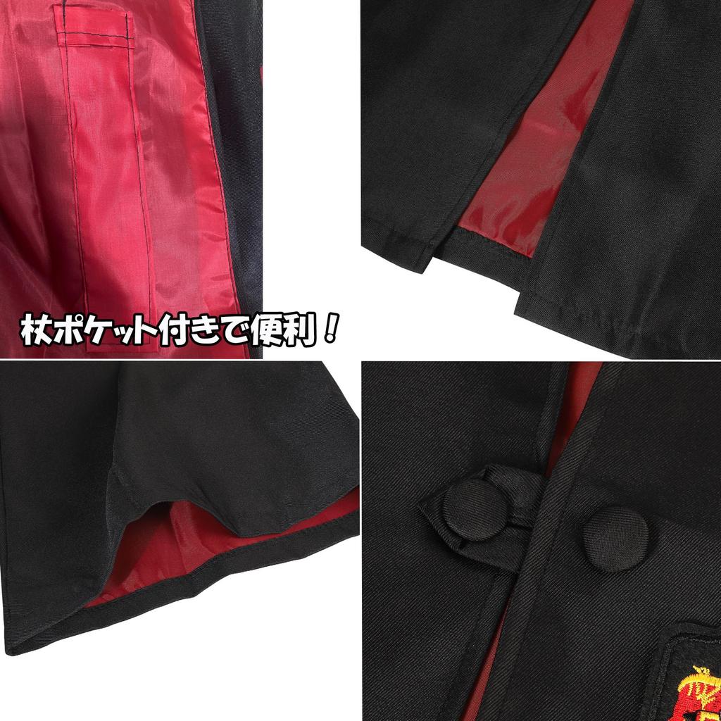 AMIBUDCCI Harry Potter Cosplay 5-teiliges Set, Enthält Umhang, Brille, Krawatte, Schal und Zauberstab (Hufflepuff 5-teiliges Set, Groß)