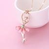 An Elegant and Shiny Synthetic Synthetic Zirconia Dancing Pendant Necklace, Women's Fashion Accessories, Perfect for Party