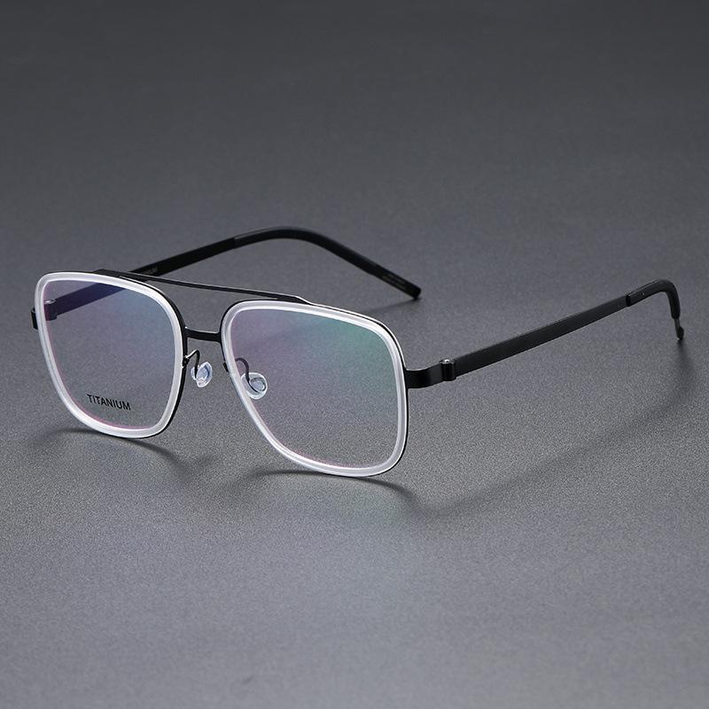 Lindberg 9911: Danish Design, Pure Titanium, Acetate Double Bridge Glasses for Men and Women.