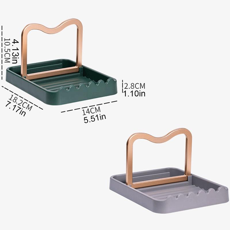 Lingură de odihnă cu capac de oală suport suport bucătărie blat organizator ustensile spatulă depozitare raft masă de sufragerie
