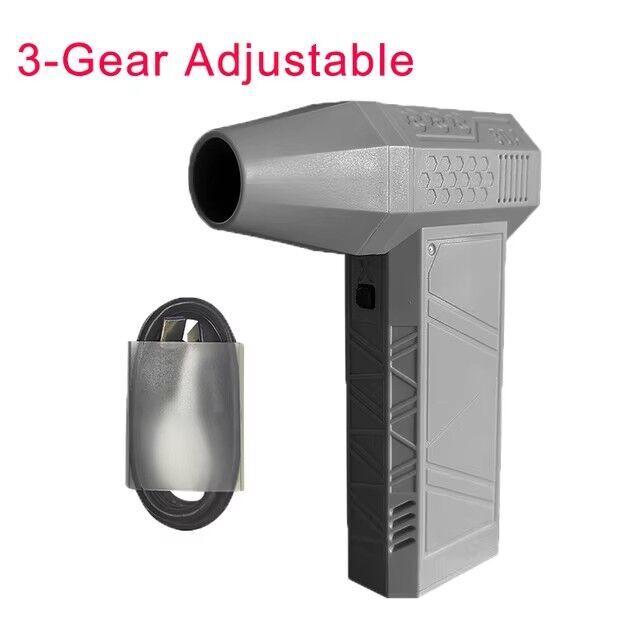 

Портативный воздуходув турбореактивный вентилятор 130000 об/мин ручной канальный вентилятор высокопроизводительный циклонный турбо электрический мини-ПК воздуходувка серый