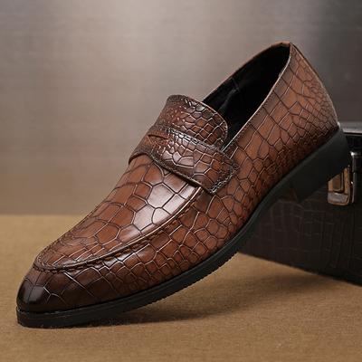 Luxus Designer Neue Herren Alligator Muster Lackleder Freizeit Fahrschuhe Formale Hochzeitskleidung Heimkehr Penny Loafers