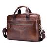 Men Leather Messenger Bag Satchel Bag Crossbody Shoulder Bag for Office School College Business