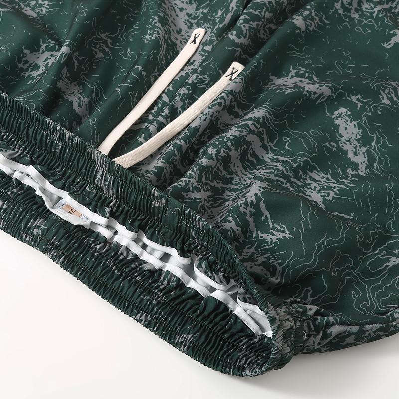 Men's Plus Size Print Casual Shorts – Elastic Waist Drawstring Loose Fit Summer Shorts (5XL-11XL)